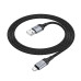 Кабель HOCO X102 USB to Micro 2.4A, 1m, nylon, aluminum connectors, Black Кабель HOCO X102 USB to Micro 2.4A, 1m, nylon, aluminum connectors, Black