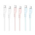 Кабель HOCO X97 Crystal color silicone charging data cable iP white Кабель HOCO X97 Crystal color silicone charging data cable iP white