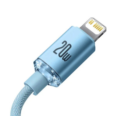 Кабель Baseus Gem Fast-Charging Data Cable USB-C to iP 20W 2m Galaxy Blue Кабель Baseus Gem Fast-Charging Data Cable USB-C to iP 20W 2m Galaxy Blue