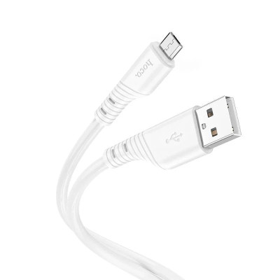 Кабель HOCO X97 Crystal color silicone charging data cable Micro white Кабель HOCO X97 Crystal color silicone charging data cable Micro white