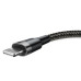 Кабель Baseus Cafule Cable USB For Lightning 2.4A 0.5m Gray+Black Кабель Baseus Cafule Cable USB For Lightning 2.4A 0.5m Gray+Black