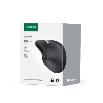 Маніпулятор миша бездротова UGREEN MU008 Multi-mode Vertical Mouse White