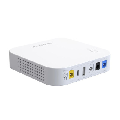 ДБЖ (Mini UPS) для роутера MARSRIVA KP4 10000mAh (18W; Output DC 12/9/5V; USB-A; USB-C) white