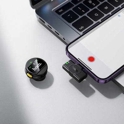 Бездротова мікрофонна система HOCO L21 Charm wireless microphone iP Black