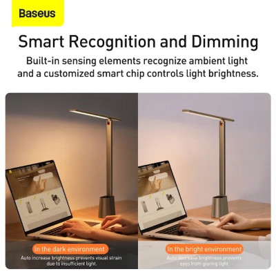 Світильник Baseus Smart Eye Series Charging Folding Reading Desk Lamp (Smart Light ) Gray