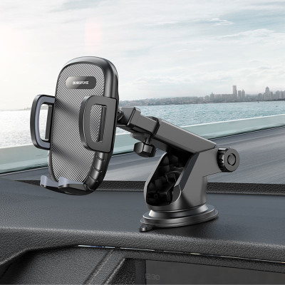 Автотримач для телефона BOROFONE BH53 Windy center console car holder Black Grey Автотримач для телефона BOROFONE BH53 Windy center console car holder Black Grey