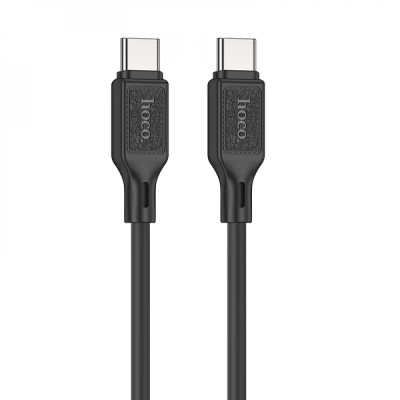 Кабель HOCO X90 Cool 60W silicone charging data cable for Type-C to Type-C Black Кабель HOCO X90 Cool 60W silicone charging data cable for Type-C to Type-C Black