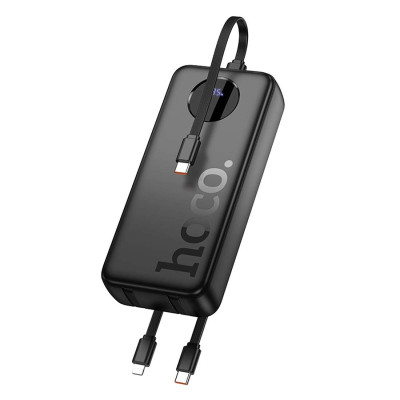 Внешний аккумулятор HOCO J132A Sabio 22.5W+PD20W fully compatible power bank with 3 cables(20000mAh) Black