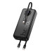 Внешний аккумулятор HOCO J132A Sabio 22.5W+PD20W fully compatible power bank with 3 cables(20000mAh) Black