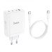 Мережевий зарядний пристрій HOCO N31 Leader PD100W four-port(3C1A) fast charger set(Type-C to Type-C) White Мережевий зарядний пристрій HOCO N31 Leader PD100W four-port(3C1A) fast charger set(Type-C to Type-C) White