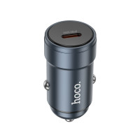 Автомобільний зарядний пристрій HOCO Z57 Glorious single-port PD30W car charger Metal Gray Автомобільний зарядний пристрій HOCO Z57 Glorious single-port PD30W car charger Metal Gray