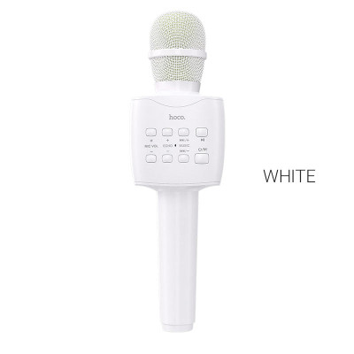 Портативна колонка-мікрофон HOCO BK5 Cantando karaoke microphone 5W White Портативна колонка-мікрофон HOCO BK5 Cantando karaoke microphone 5W White