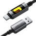 Кабель ACEFAST C21-04 USB-A to USB-C fantasy color series braided Charging data cable Black Кабель ACEFAST C21-04 USB-A to USB-C fantasy color series braided Charging data cable Black