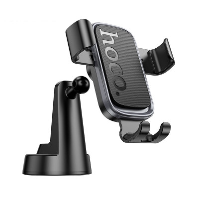 Автотримач для телефона HOCO H81 Vista Gravity Car holder (center console) Black Metal Gray Автотримач для телефона HOCO H81 Vista Gravity Car holder (center console) Black Metal Gray