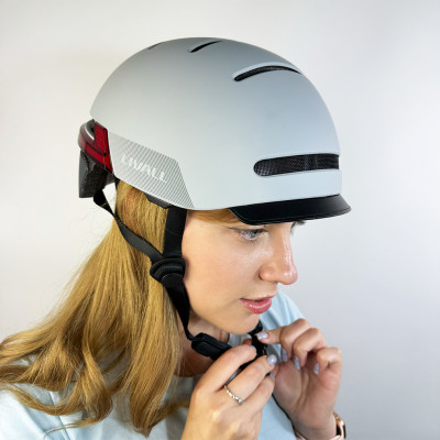 Захисний шолом Livall BH51M NSO (L) Sandstone Grey (57-61см), акустика JBL, мікрофон, сигнали поворотів та стопів, додаток, пульт BR80, застібка, BT