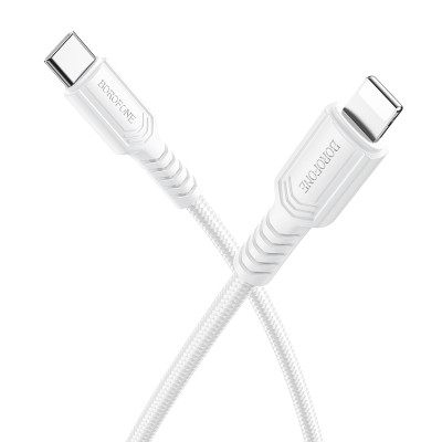 Кабель BOROFONE BX116 Certain PD charging data cable iP White Кабель BOROFONE BX116 Certain PD charging data cable iP White