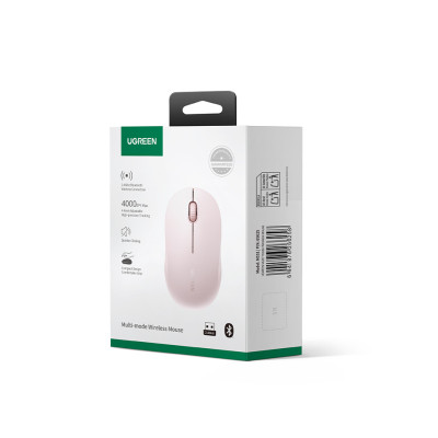 Маніпулятор миша бездротова UGREEN M331 Multi-mode Wireless Mouse Pink