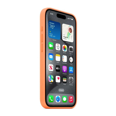 Чохол для смартфона Silicone Full Case AAA MagSafe IC for iPhone 15 Orange Чохол для смартфона Silicone Full Case AAA MagSafe IC for iPhone 15 Orange