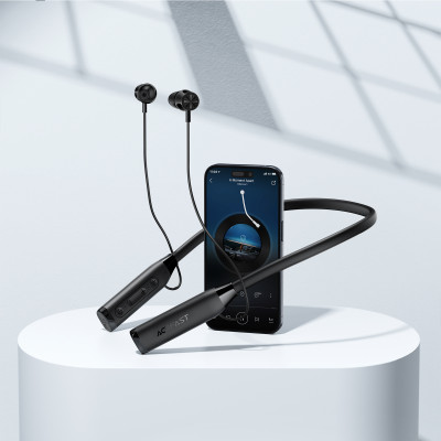 Бездротові спортивні навушники ACEFAST N7 neck hanging wireless earphones Black Бездротові спортивні навушники ACEFAST N7 neck hanging wireless earphones Black