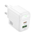 Мережевий зарядний пристрій BOROFONE BAS45A Potential PD30W+QC3.0 charger(EU) White