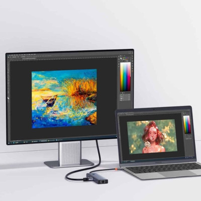 USB-хаб Baseus UltraJoy Series 7-Port HUB Docking Station Space Grey（Type-C to HDMI4K@60Hz*1+USB3.0*3+PD*1+SD/TF*1 ）