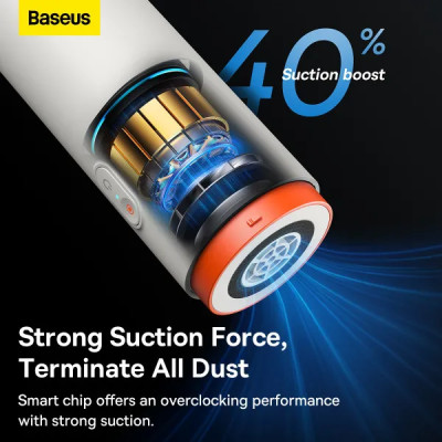 Автомобільний пилосос Baseus A2Pro Car Vacuum Cleaner(6000pa) White Автомобільний пилосос Baseus A2Pro Car Vacuum Cleaner(6000pa) White