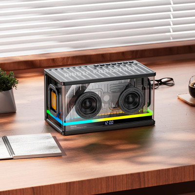 Портативна колонка HOCO BS62 Flash cold energy 2.1 desktop BT speaker Black Портативна колонка HOCO BS62 Flash cold energy 2.1 desktop BT speaker Black