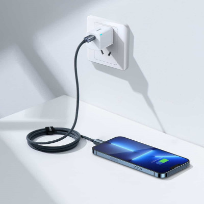 Кабель Baseus Crystal Shine Series Fast Charging Data Cable Type-C to iP 20W 1.2m Black Кабель Baseus Crystal Shine Series Fast Charging Data Cable Type-C to iP 20W 1.2m Black