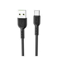 Кабель HOCO X33 Type-C 5A Surge charging data cable Black Кабель HOCO X33 Type-C 5A Surge charging data cable Black