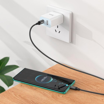 Кабель HOCO X89 Wind 60W charging data cable Type-C to Type-C Black Кабель HOCO X89 Wind 60W charging data cable Type-C to Type-C Black