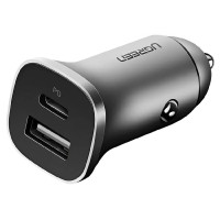 Автомобільний зарядний пристрій UGREEN CD130 Dual USB Car Charger (Space Gray) (UGR-30780) Автомобільний зарядний пристрій UGREEN CD130 Dual USB Car Charger (Space Gray) (UGR-30780)
