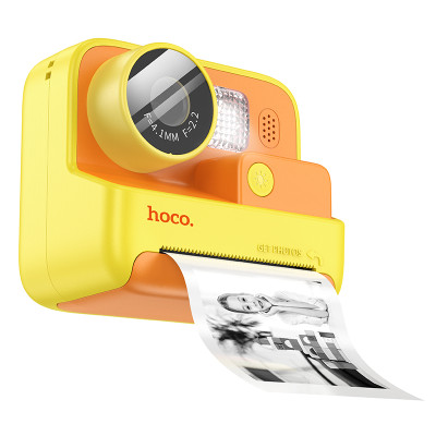 Камера для дітей HOCO DV200 800 mAh Dual lens children printing camera Yellow
