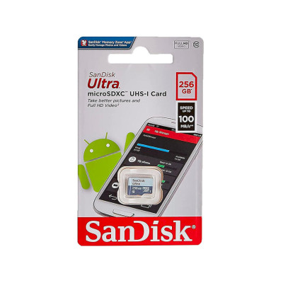 Карта пам'яті microSDXC (UHS-1) SanDisk Ultra 256Gb class 10 A1 (100Mb/s) Карта пам'яті microSDXC (UHS-1) SanDisk Ultra 256Gb class 10 A1 (100Mb/s)