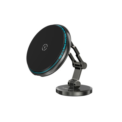 Автотримач для телефона з БЗП ACEFAST D30 magnetic folding wireless charging car holder Black