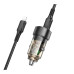 Автомобільний зарядний пристрій BOROFONE BZ20 Smart 38W dual port PD20W+QC3.0 car charger Transparent Black Автомобільний зарядний пристрій BOROFONE BZ20 Smart 38W dual port PD20W+QC3.0 car charger Transparent Black