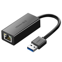 Адаптер UGREEN USB 3.0 Gigabit Ethernet Adapter (Black) Адаптер UGREEN USB 3.0 Gigabit Ethernet Adapter (Black)