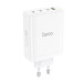 Мережевий зарядний пристрій HOCO N31 Leader PD100W four-port(3C1A) fast charger White Мережевий зарядний пристрій HOCO N31 Leader PD100W four-port(3C1A) fast charger White