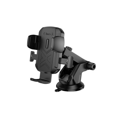 Автотримач для телефона HOCO H65 Gamble one-button car holder(center console) Black Автотримач для телефона HOCO H65 Gamble one-button car holder(center console) Black
