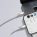 Кабель Baseus Cafule Series Metal Data Cable Type-C to iP PD 20W 2m White Кабель Baseus Cafule Series Metal Data Cable Type-C to iP PD 20W 2m White