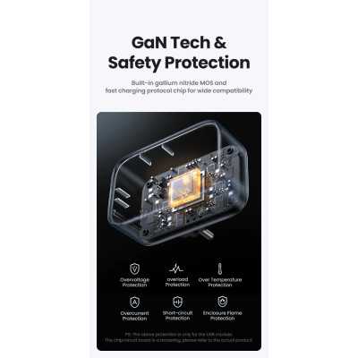 Мережевий зарядний пристрій UGREEN CD314 30W Outlet Extender EU (2A1C) (UGR-90613)