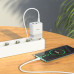 Мережевий зарядний пристрій HOCO N21 Pro Tourer PD30W (2A1C) charger set(Type-C to Type-C) White Мережевий зарядний пристрій HOCO N21 Pro Tourer PD30W (2A1C) charger set(Type-C to Type-C) White