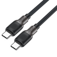 Кабель ACEFAST C10-03 Type-C to Type-C 3A, 60W, 1.2m, silicone, zinc connectors, Black Кабель ACEFAST C10-03 Type-C to Type-C 3A, 60W, 1.2m, silicone, zinc connectors, Black