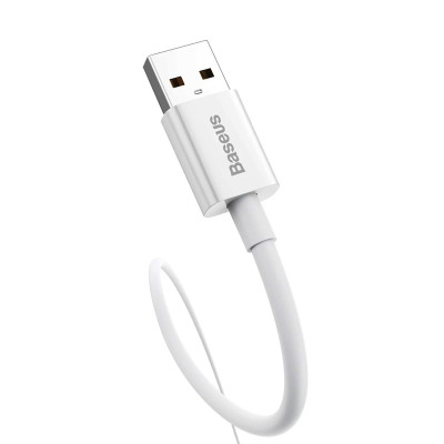 Кабель Baseus Superior Series Fast Charging Data Cable USB to Type-C 100W 1m Moon White Кабель Baseus Superior Series Fast Charging Data Cable USB to Type-C 100W 1m Moon White