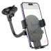 Автотримач для телефона HOCO H20 Mighty one-button car holder(windshield) Black