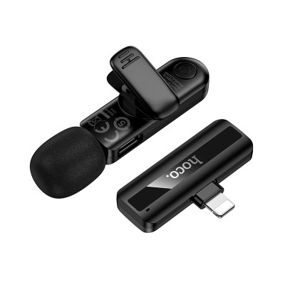 Беспроводная микрофонная система HOCO L20 Fair wireless microphone iP Black