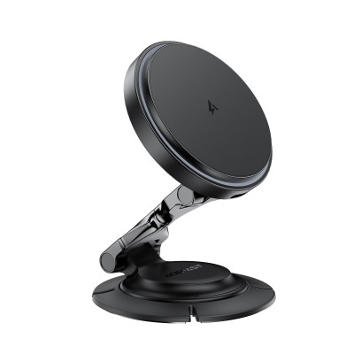 Автотримач для телефона з БЗП ACEFAST D65 magnetic folding wireless charging car holder Black Автотримач для телефона з БЗП ACEFAST D65 magnetic folding wireless charging car holder Black