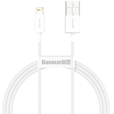 Кабель Baseus Superior Series Fast Charging Data Cable USB to iP 2.4A 2m White Кабель Baseus Superior Series Fast Charging Data Cable USB to iP 2.4A 2m White