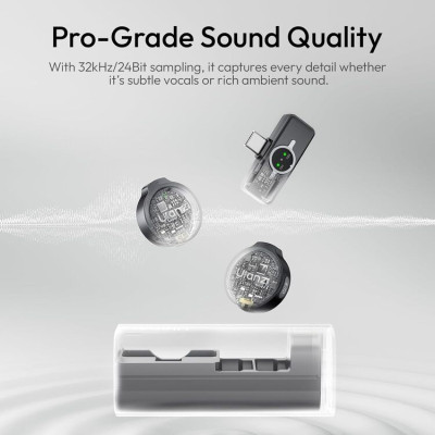 Бездротова мікрофонна система Ulanzi A21 Wireless Microphone(Black-Type C) Бездротова мікрофонна система Ulanzi A21 Wireless Microphone(Black-Type C)