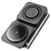 Бездротовий зарядний пристрій HOCO CQ10 Consuelo folding 3-in-1 wireless fast charger Black