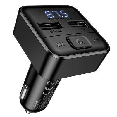 АЗП з FM-модулятором BOROFONE BC63 Selecto car BT FM transmitter Black АЗП з FM-модулятором BOROFONE BC63 Selecto car BT FM transmitter Black